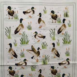 ティータオル「Ulster Weavers・ Farmhouse Ducks（ファームハウスダック）」 