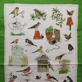 ティータオル「Ulster Weavers・ Garden Birds（ガーデンバード）」 