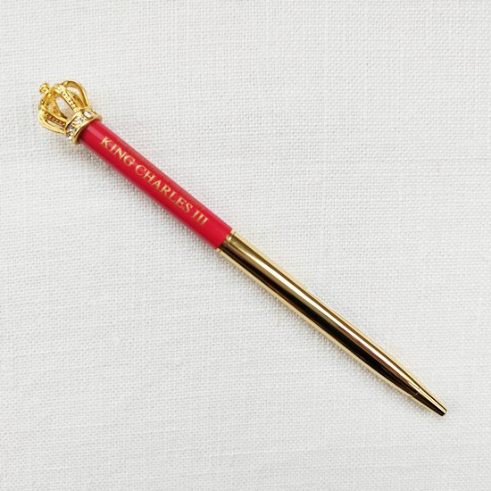 チャールズ国王戴冠記念 ボールペン Red Crown Pen（ボールペン・赤