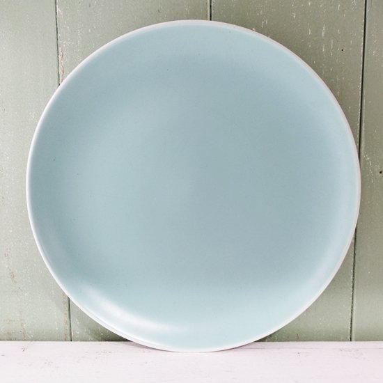 Poole Pottery 「Ice Green プレート 23cm」プールポタリー アイスグリーン 淡い水色 - イギリス雑貨COTSWOLDS