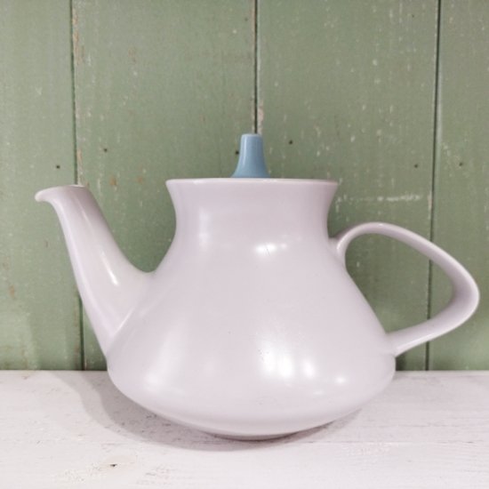 Poole Pottery 「Twintone Tea Pot / Sky Blue & Dove Grey」プール