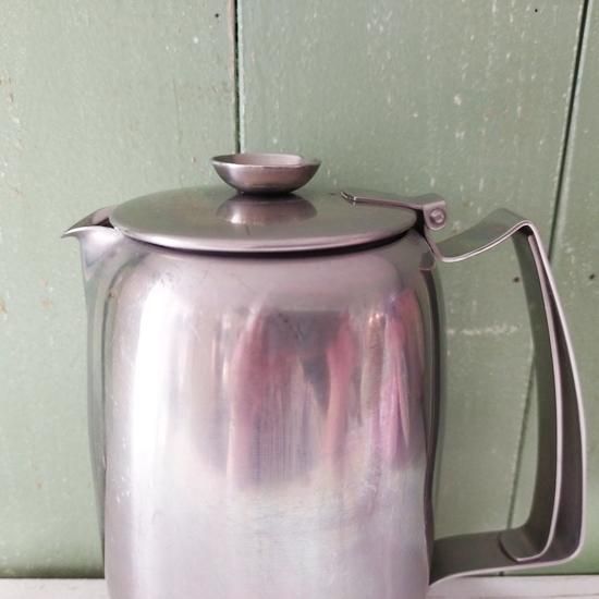 極美品　　オールドホール　マットステンレス　ポット大 極美品 オールドホール マットステンレス ポット大