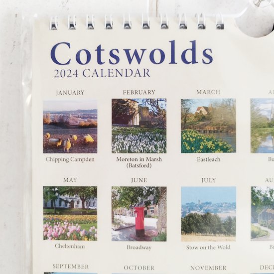 英国COTSWOLDS カレンダー2024 (Sサイズ）コッツウォルズの風景