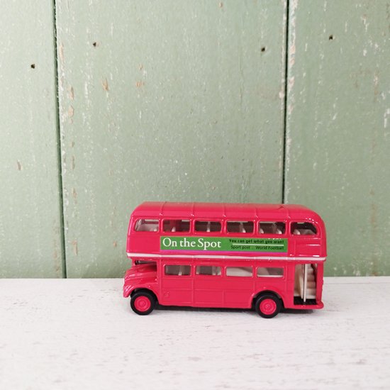 ミニLONDONバス　チョロＱ（ロンドンバス ミニカー）プルバック式・小さいサイズ - イギリス雑貨COTSWOLDS