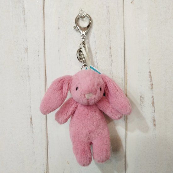 Jellycat Bashful Bunny Pink Bag Charm COTSWOLDS