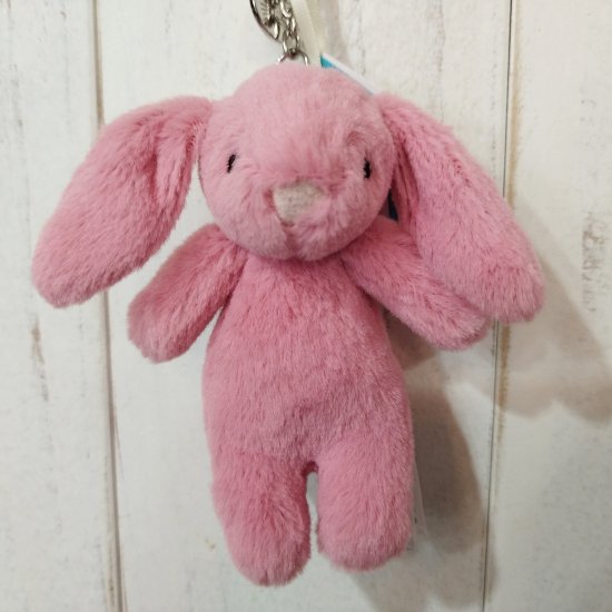 Jellycat「Bashful Bunny Pink Bag Charm」（うさぎ・バッグチャーム