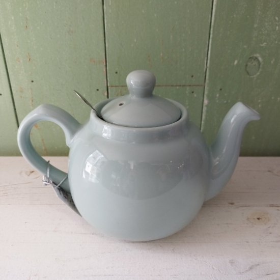 London Pottery「ロンドン ポタリー ティーポット ミント（淡い水色） 600ml 2カップ用」 箱付き- イギリス雑貨COTSWOLDS