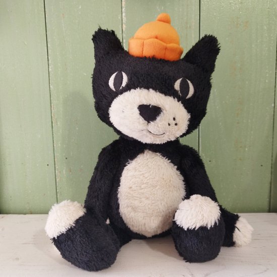 Jellycat25周年記念商品】「Jellycat Original」（ジェリーキャット）ゼリーの帽子の黒ねこ- イギリス雑貨COTSWOLDS