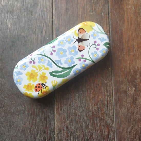 Emma Bridgewater「Glasses Case メガネケース缶（Forget me not）忘れな草」エマブリッジウォーター -  イギリス雑貨COTSWOLDS