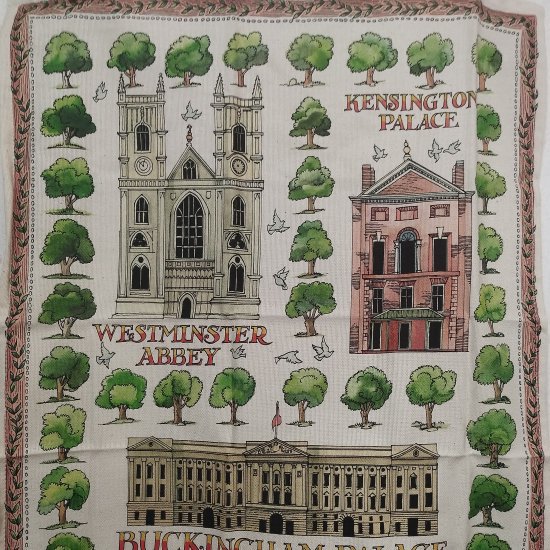 Emma Bridgewater ティータオル「Royal London（ロイヤルロンドン）Tea Towel」エマブリッジウォーター -  イギリス雑貨COTSWOLDS