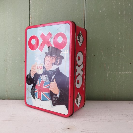 英国ヴィンテージ OXO 「CUBES缶（John Bull Tin）」オクソ缶 - イギリス雑貨COTSWOLDS