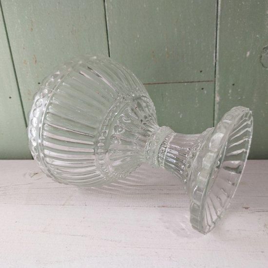 ◇英国アンティーク　カットガラス　スターリングシルバー蓋付　キャンディーボウル ◇英国アンティーク カットガラス スターリングシルバー蓋付