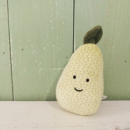 8/1-9/23期間限定商品】Jellycat「Fabulous Fruit Pear」愉快なフルーツ（洋なし） ジェリーキャット -  イギリス雑貨COTSWOLDS