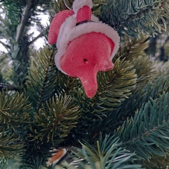 英国ヴィンテージ 「愉快なサンタのクリスマスオーナメント