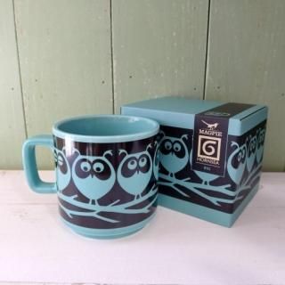 <img class='new_mark_img1' src='https://img.shop-pro.jp/img/new/icons12.gif' style='border:none;display:inline;margin:0px;padding:0px;width:auto;' />Magpie x HornseaMug (Owls on Branch Teal)忧եץޥѥߥۡ󥸡ޥʥ  ֥ ƥ 330ml  Ȣդ