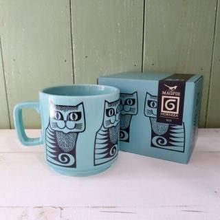 <img class='new_mark_img1' src='https://img.shop-pro.jp/img/new/icons12.gif' style='border:none;display:inline;margin:0px;padding:0px;width:auto;' />Magpie x HornseaMug (Cat Teal)忧ͥץޥѥߥۡ󥸡ޥʥå ƥ 330ml  Ȣդ