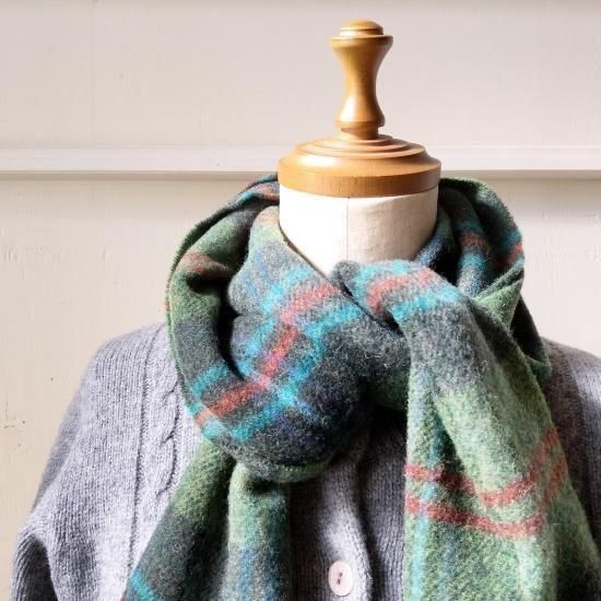 JohnHanly「マフラー・ラムウール 24×200cm 」アイルランド製 (No.1906