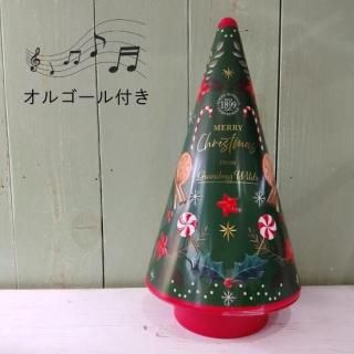 <img class='new_mark_img1' src='https://img.shop-pro.jp/img/new/icons12.gif' style='border:none;display:inline;margin:0px;padding:0px;width:auto;' />英国菓子【Grandma Wilds】 グランマワイルズ「クリスマスツリー」オルゴール付き缶入りビスケット