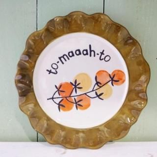 <img class='new_mark_img1' src='https://img.shop-pro.jp/img/new/icons12.gif' style='border:none;display:inline;margin:0px;padding:0px;width:auto;' />ڴָ12/31ޤǡcaroline gardner KHAKI TOMATO PLATEױѹ񥭥饤󥬡ɥʡ ץ졼