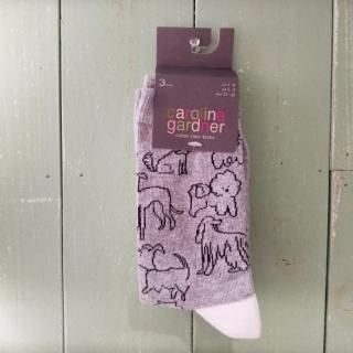 <img class='new_mark_img1' src='https://img.shop-pro.jp/img/new/icons12.gif' style='border:none;display:inline;margin:0px;padding:0px;width:auto;' />ڴָ12/31ޤǡcaroline gardner 3PK JACQUARDLT GREY WITH DOG OUTLINES׷3å ѹ񥭥饤󥬡ɥʡ