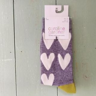 <img class='new_mark_img1' src='https://img.shop-pro.jp/img/new/icons12.gif' style='border:none;display:inline;margin:0px;padding:0px;width:auto;' />ڴָ12/31ޤǡcaroline gardner 1PK JACQUARDCHARCOAL WITH CREAM HEARTS ׷ ѹ񥭥饤󥬡ɥʡ