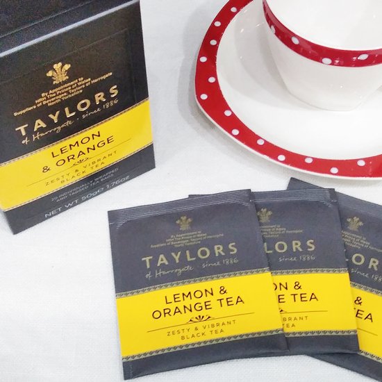 英国紅茶TAYLORS of HARROGATE 「レモン＆オレンジ」20p ティーバッグ（テイラーズオブハロゲイト）- イギリス雑貨COTSWOLDS