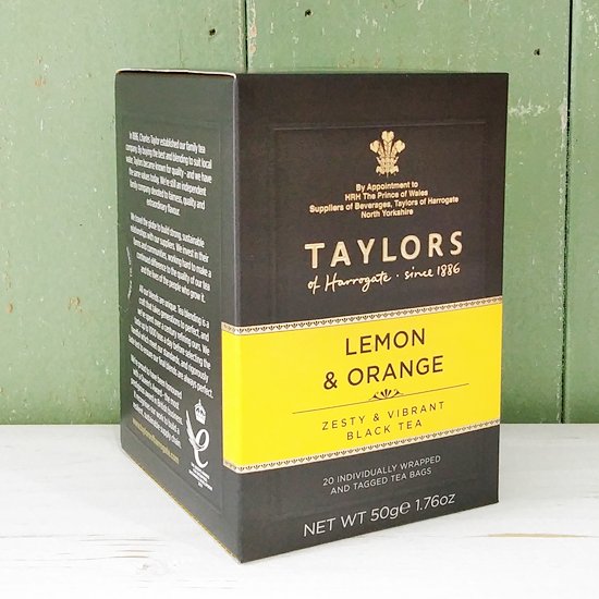 英国紅茶TAYLORS of HARROGATE 「レモン＆オレンジ」20p ティー