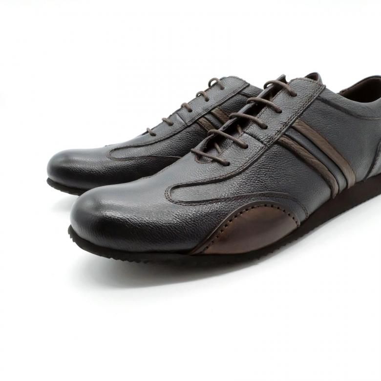 レザースニーカードライビングシューズ three generations2410-252