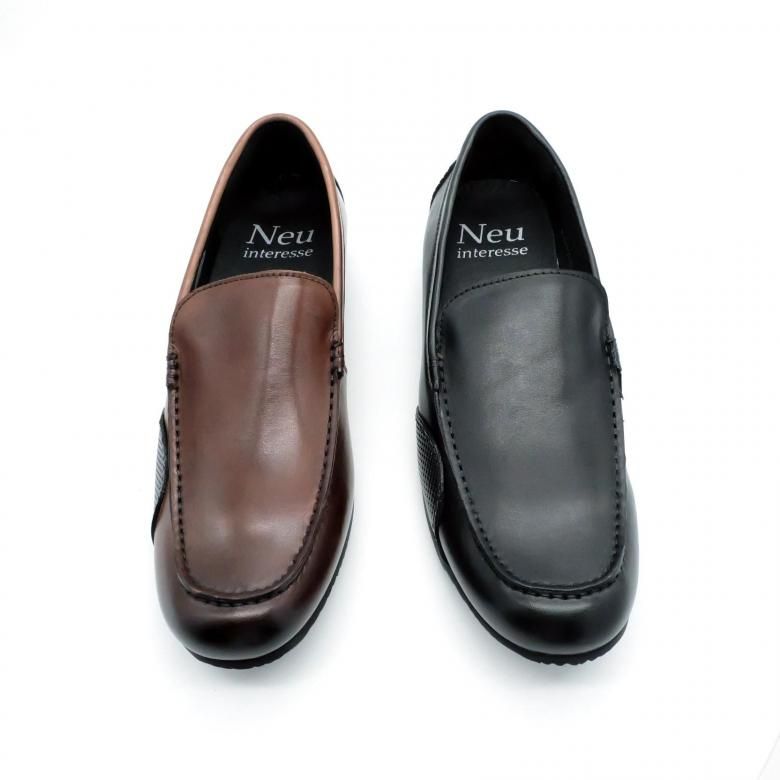 レザースリッポンドライビングシューズthree generations、Neu