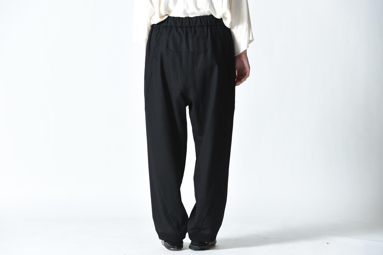 VOAAOV タンブラーウール紐イージーパンツ black - Edwina Horl,YANTOR,ETHOSENS等取扱い OVIE STUDIO の通販サイト VOAAOV タンブラーウール紐イージーパンツ black - Edwina Horl,YANTOR,ETHOSENS等取扱い OVIE STUDIO の通販サイト