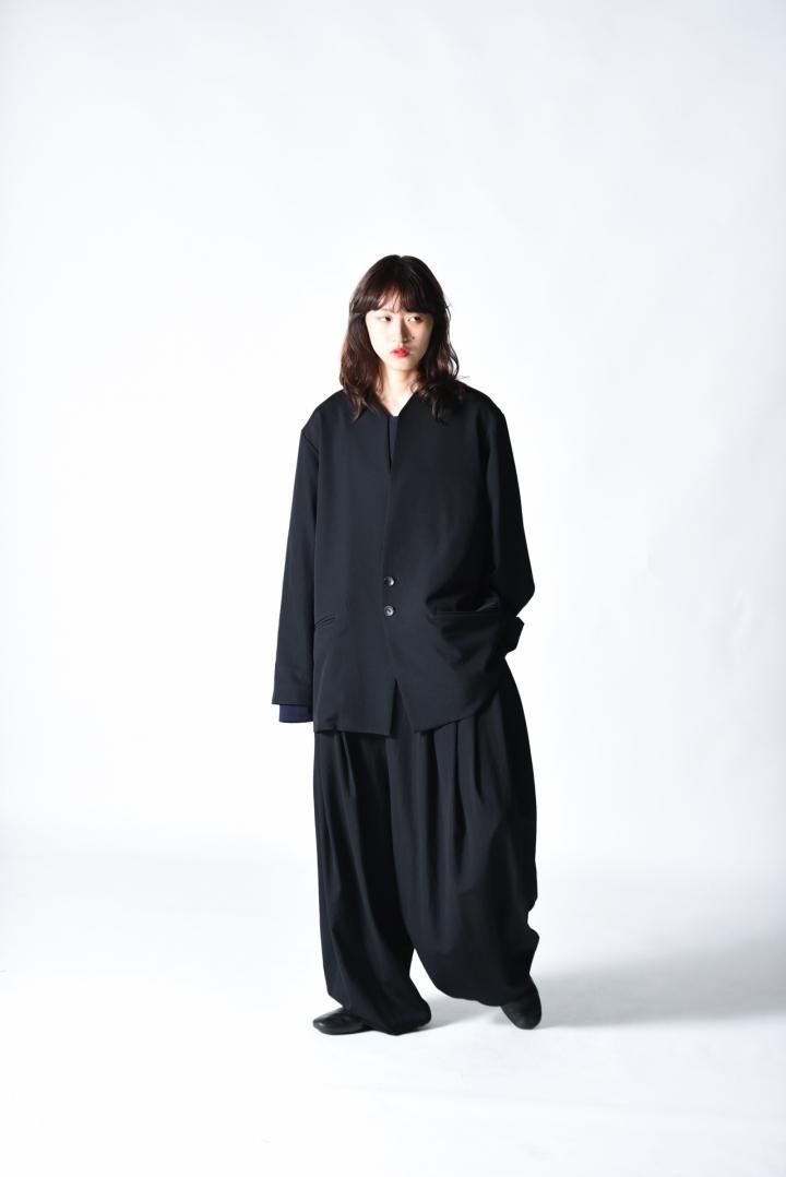 BISHOOL Wool Gabardine 01 Rapel Jacket black(A-047