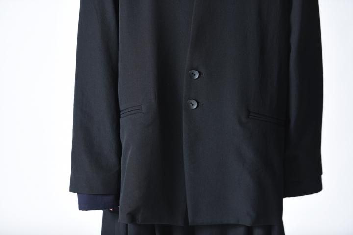 BISHOOL Wool Gabardine 01 Rapel Jacket black(A-047
