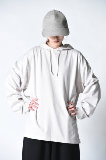 crepuscule garment dye hoodie ivory