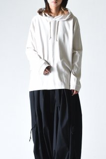 crepuscule garment dye hoodie ivory