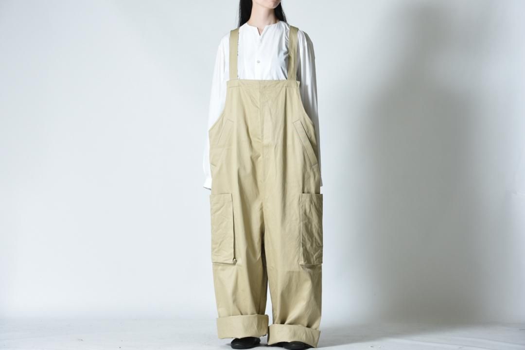 My Beautiful Landlet チノオーバーオール beige - BISHOOL