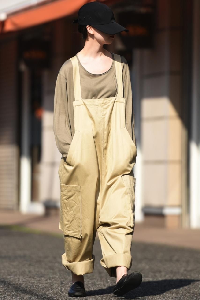 My Beautiful Landlet チノオーバーオール beige - BISHOOL