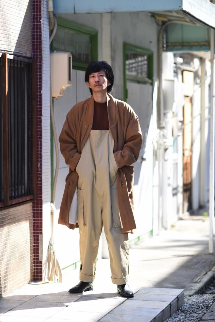 My Beautiful Landlet チノオーバーオール beige - BISHOOL