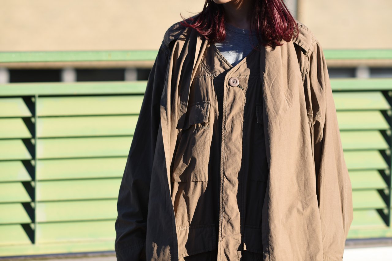 セレクトシリーズ tactac MILITARY TAFFETA BIG COAT www.spiralesdelux.fr