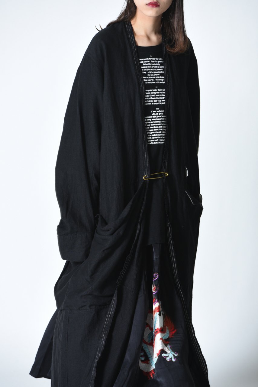 Leh Embroidery Liner Long Coat black - BISHOOL,Edwina Horl,My Beautiful  Landlet,YANTOR等取扱い OVIE STUDIO の通販サイト