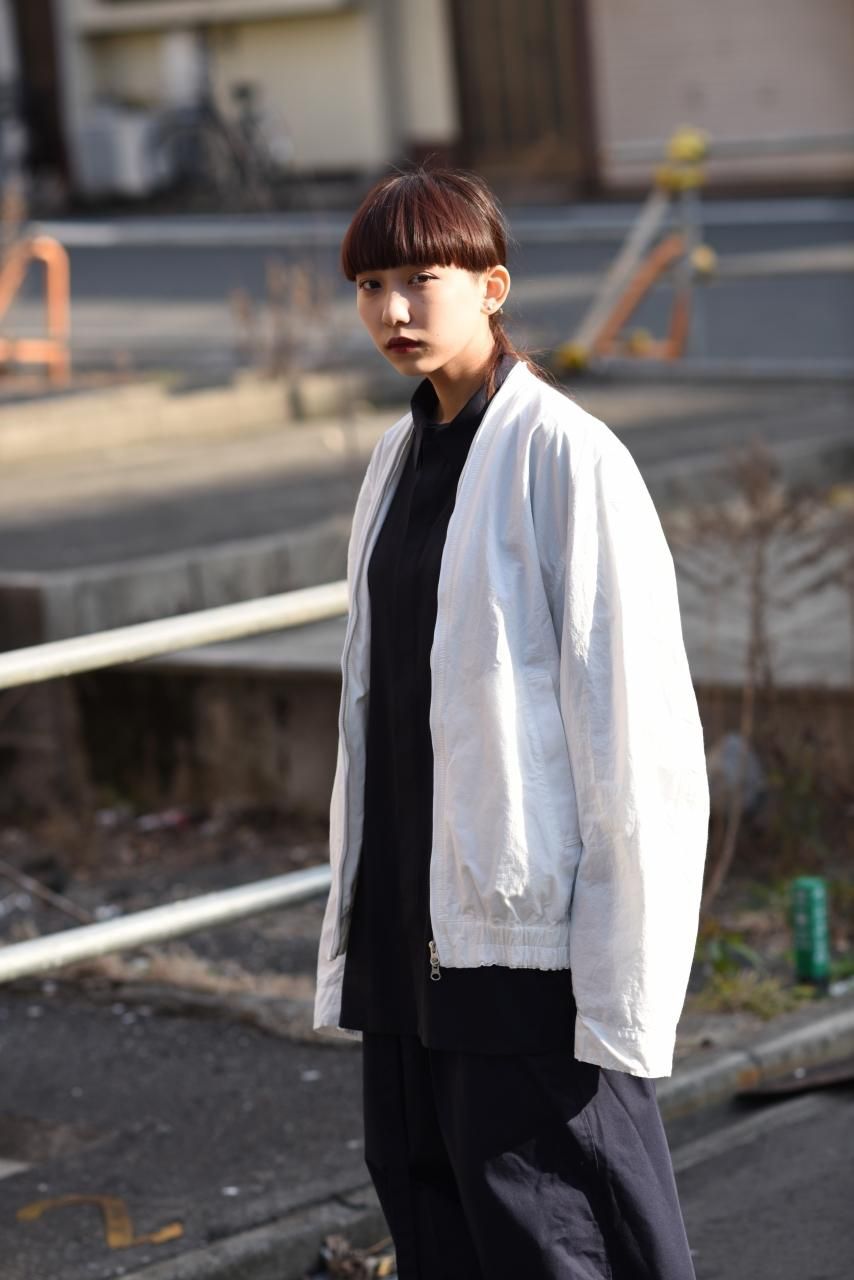 ESSAY GUN ZIP JACKET white - BISHOOL,Edwina Horl,My