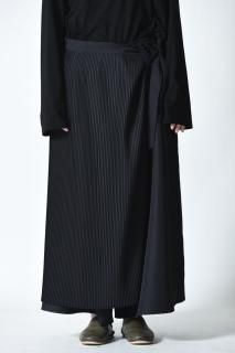 BISHOOL Wrap Pleats Wide Pants