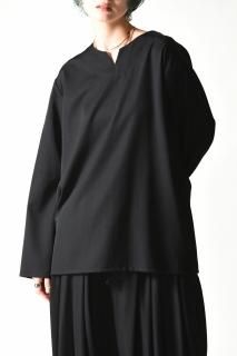 BISHOOL Wool Gabardine Pullover black(A-104)