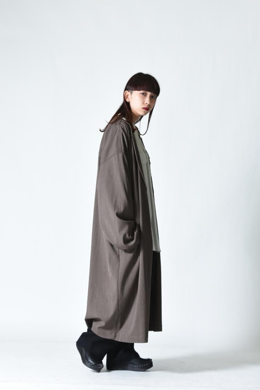 VOAAOV ウールツイルロングコート brown - BISHOOL,Edwina Horl,My Beautiful  Landlet,YANTOR等取扱い OVIE STUDIO の通販サイト