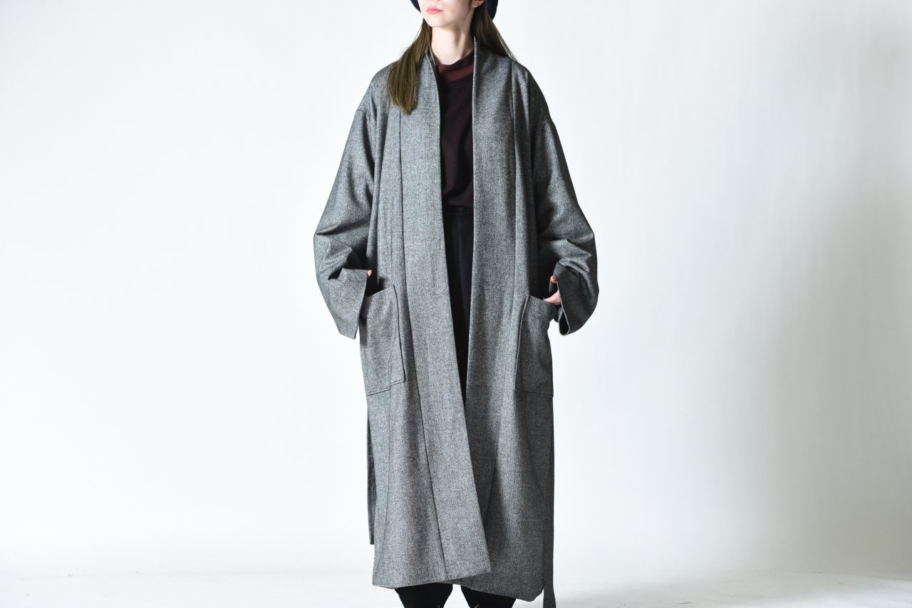 ATHA CLASSICAL HERRINGBONE NORAGI LONG COAT - BISHOOL,Edwina Horl