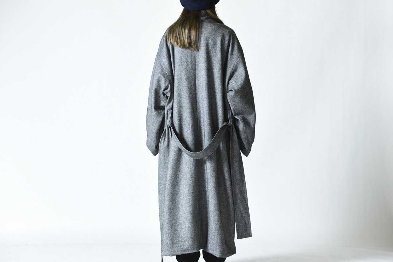 ATHA CLASSICAL HERRINGBONE NORAGI LONG COAT - BISHOOL,Edwina Horl