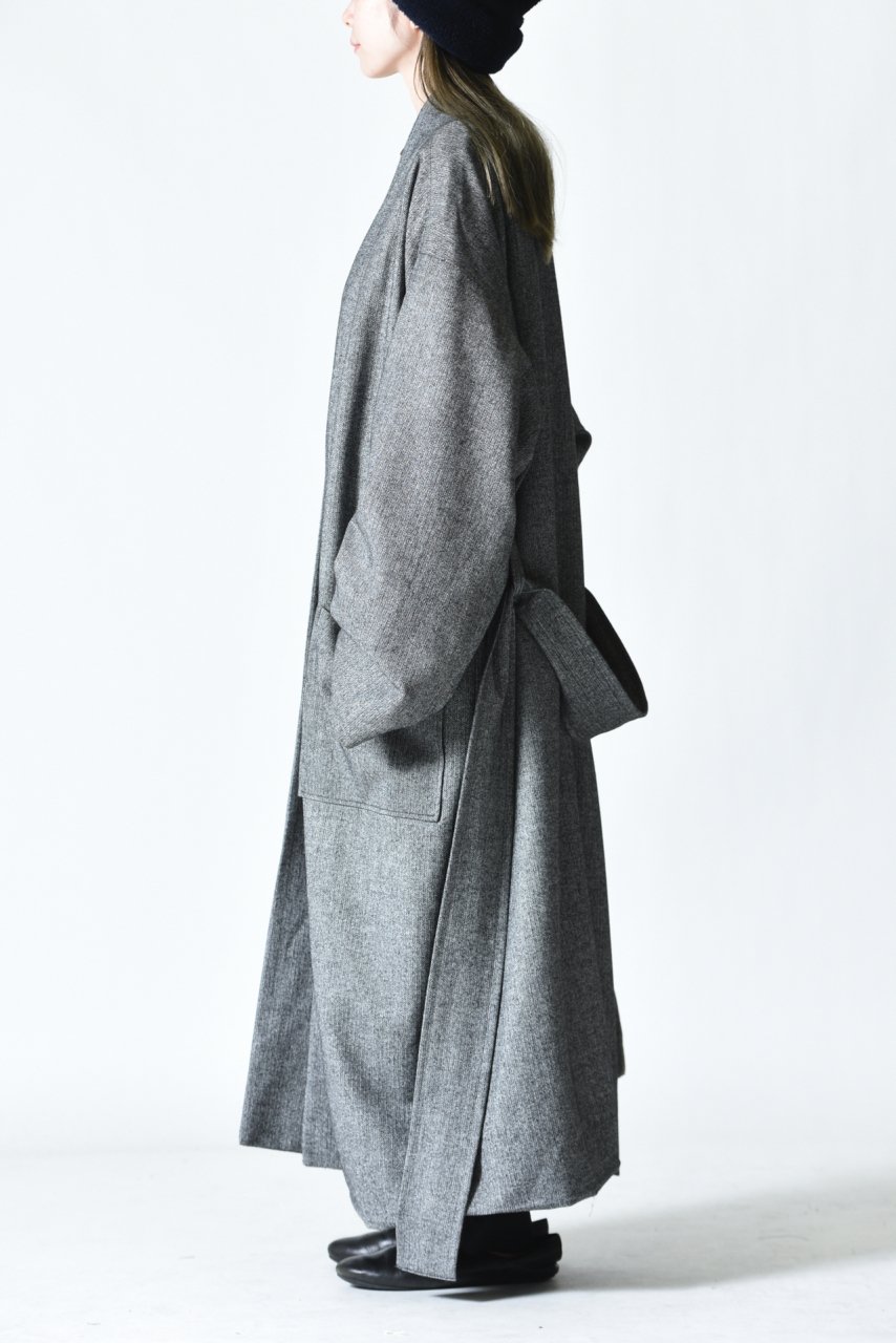 ATHA CLASSICAL HERRINGBONE NORAGI LONG COAT - BISHOOL,Edwina Horl