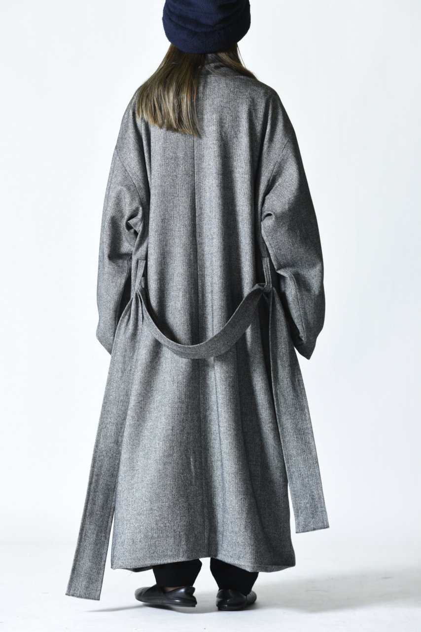 ATHA CLASSICAL HERRINGBONE NORAGI LONG COAT - BISHOOL,Edwina Horl