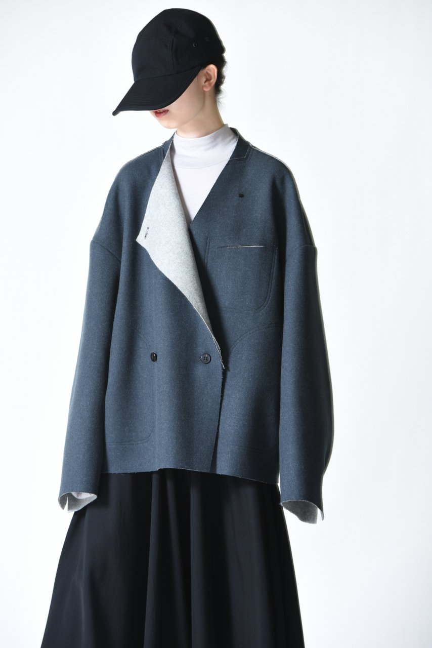 ETHOSENS Cut off jacket blue gray - BISHOOL,Edwina Horl,My