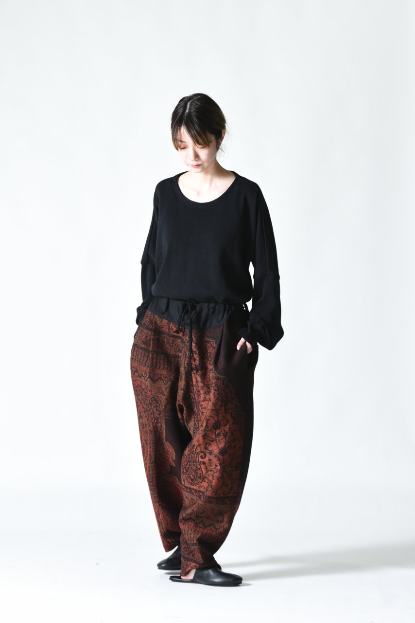 YANTOR 18aw Paisley Jacquard himo pants | fermedesnoyers.be