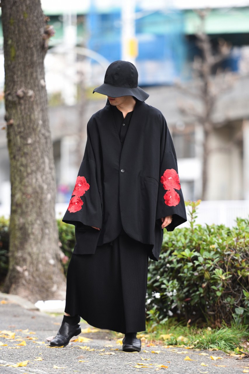 ウクライナ侵攻」 bishool Wool Gabardine yukata coat 浴衣 レア